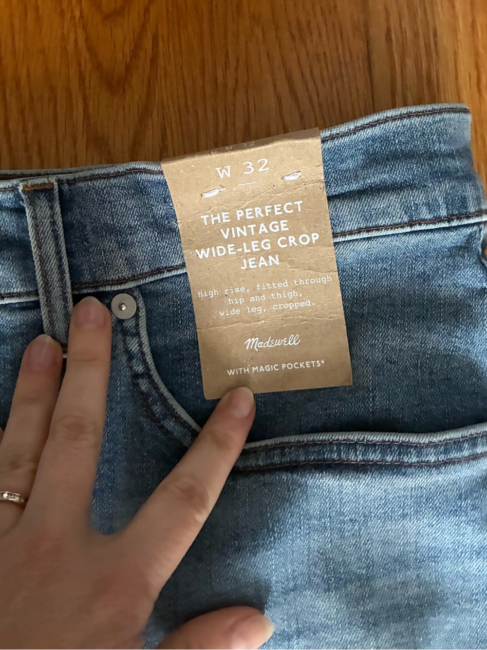 Perfect Vintage Wide Leg Crop Jean 32